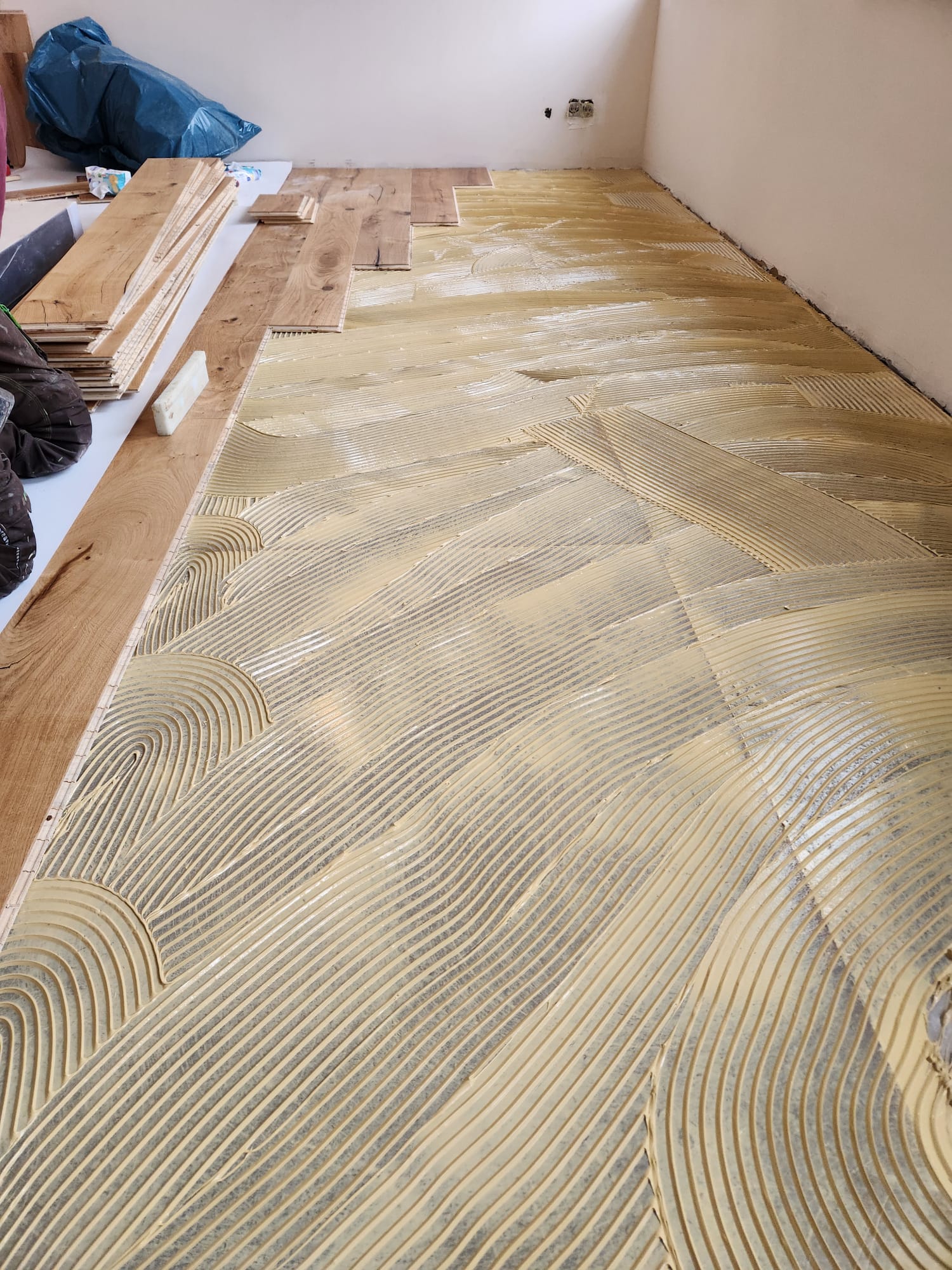 Vollflächige Verklebung