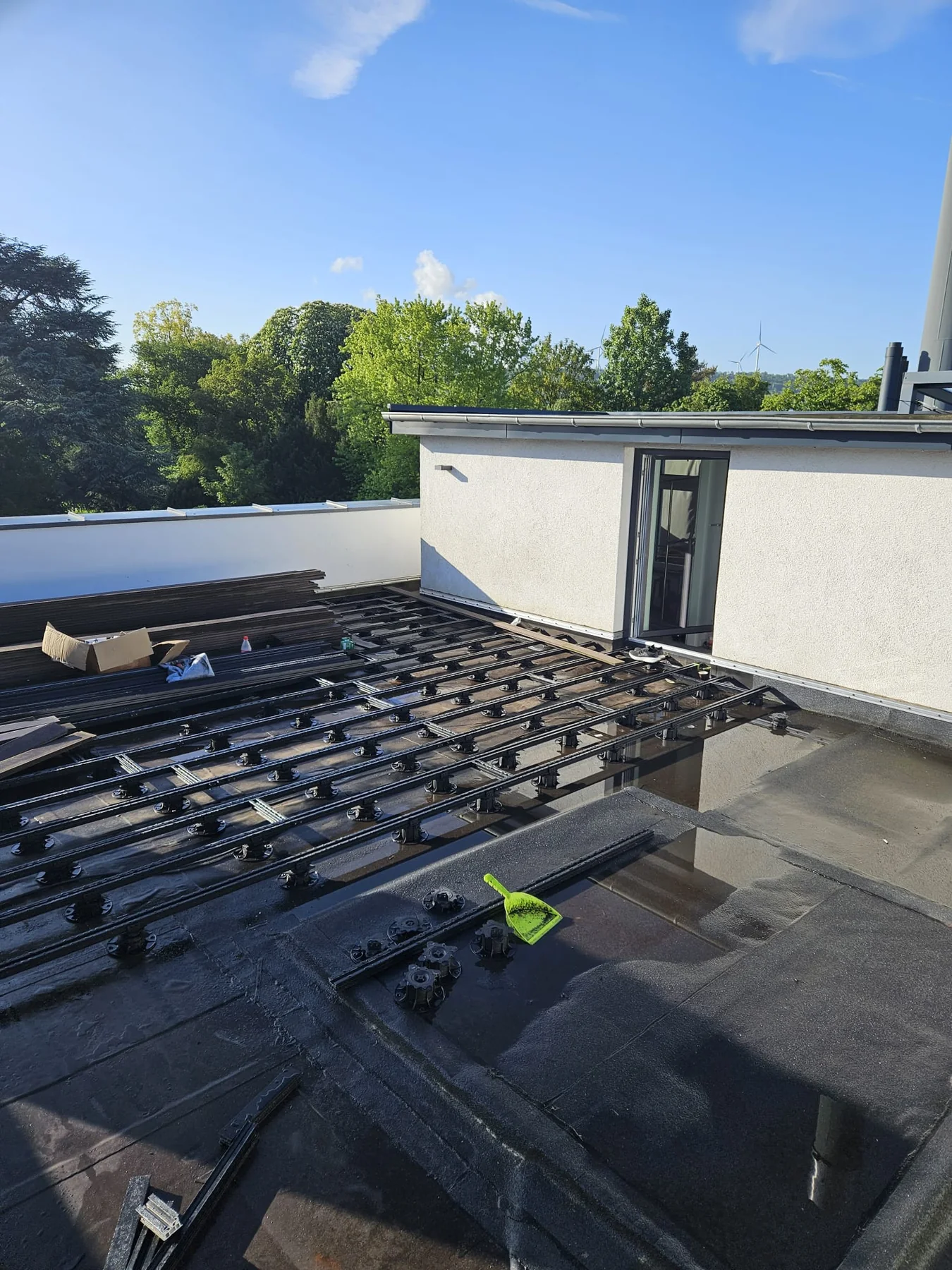 Terrasse auf Unterkonstruktion – vorher