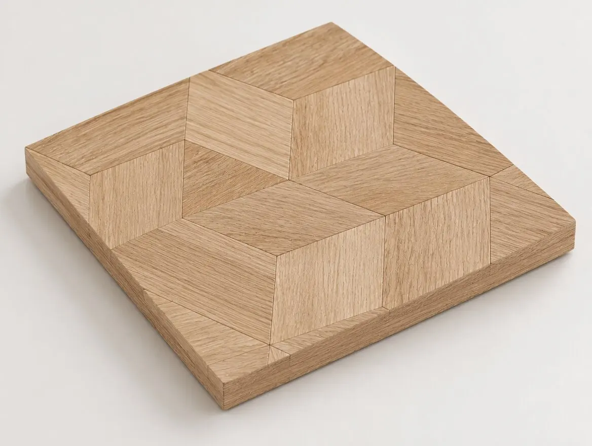 Designparkett Eiche Karo Natur 10mm