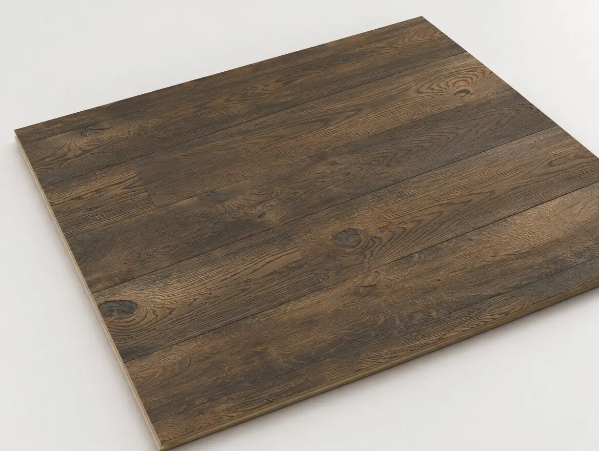 Massivparkett Eiche Ebony black
