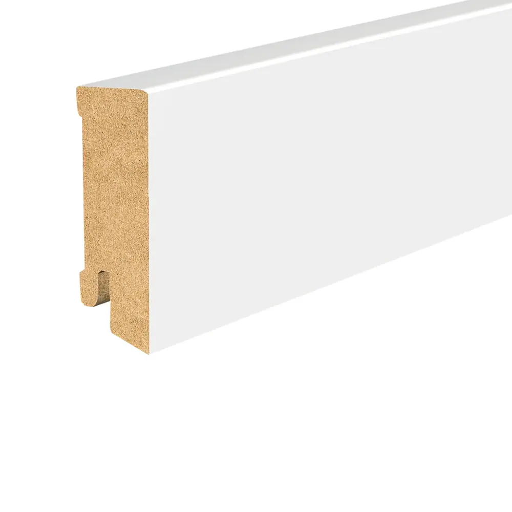 Sockelleiste MDF 630 Cube weiß lack.