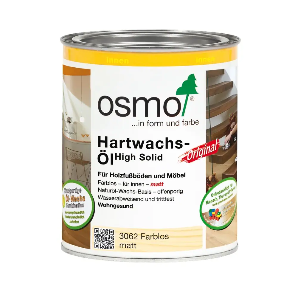 Hartwachsöl farblos matt 750ml
