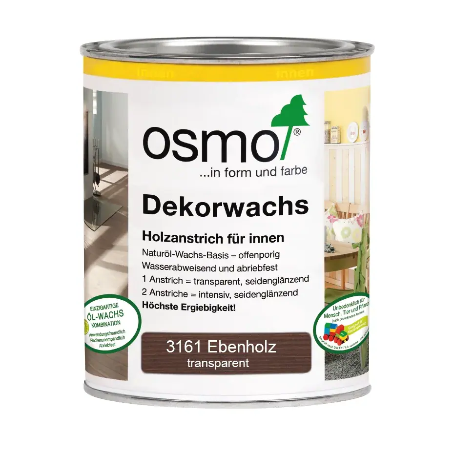 Dekorwachs transp. Ebenholz 750ml