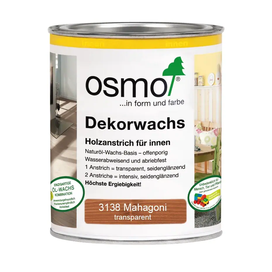 Dekorwachs transp.Mahagoni 750ml