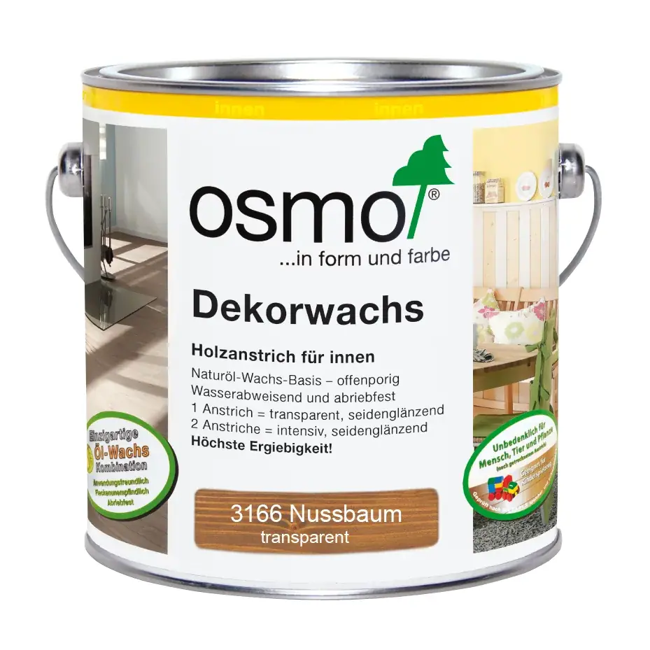 Dekorwachs transp. Nussbaum 2,5 l
