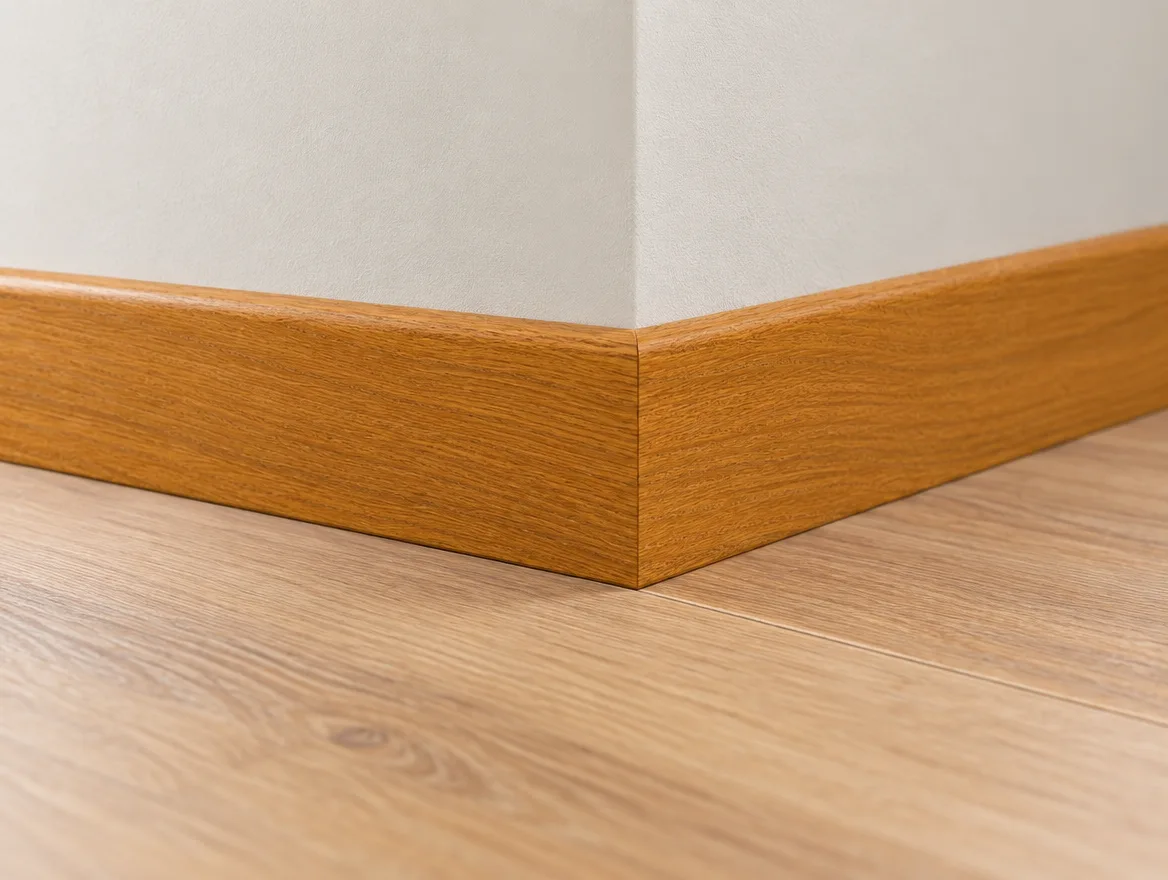 Sockelleiste furniert Eiche honig · 16 × 60 mm