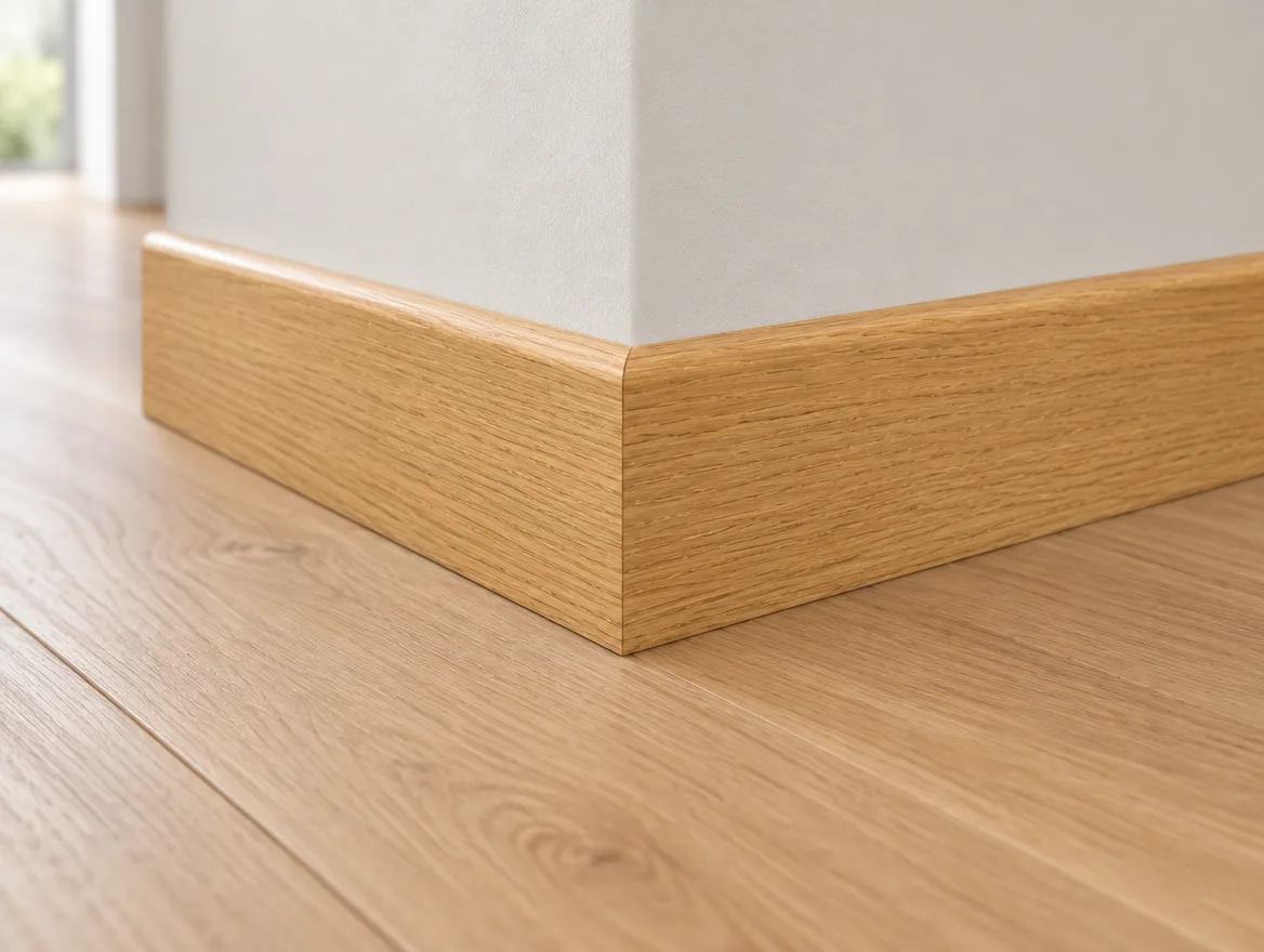 Sockelleiste furniert Eiche · 16 × 60 mm