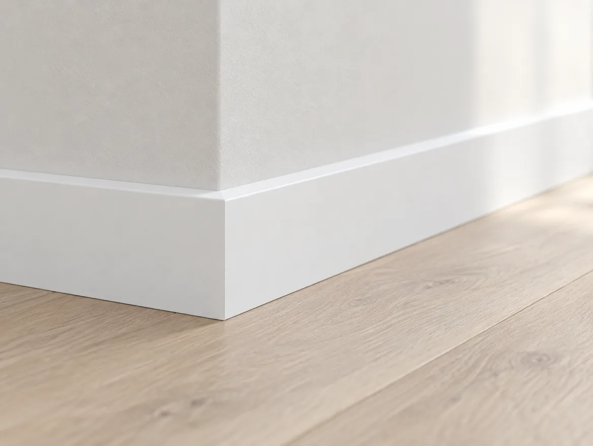Sockelleiste MDF weiß · Cube 16 × 58 mm
