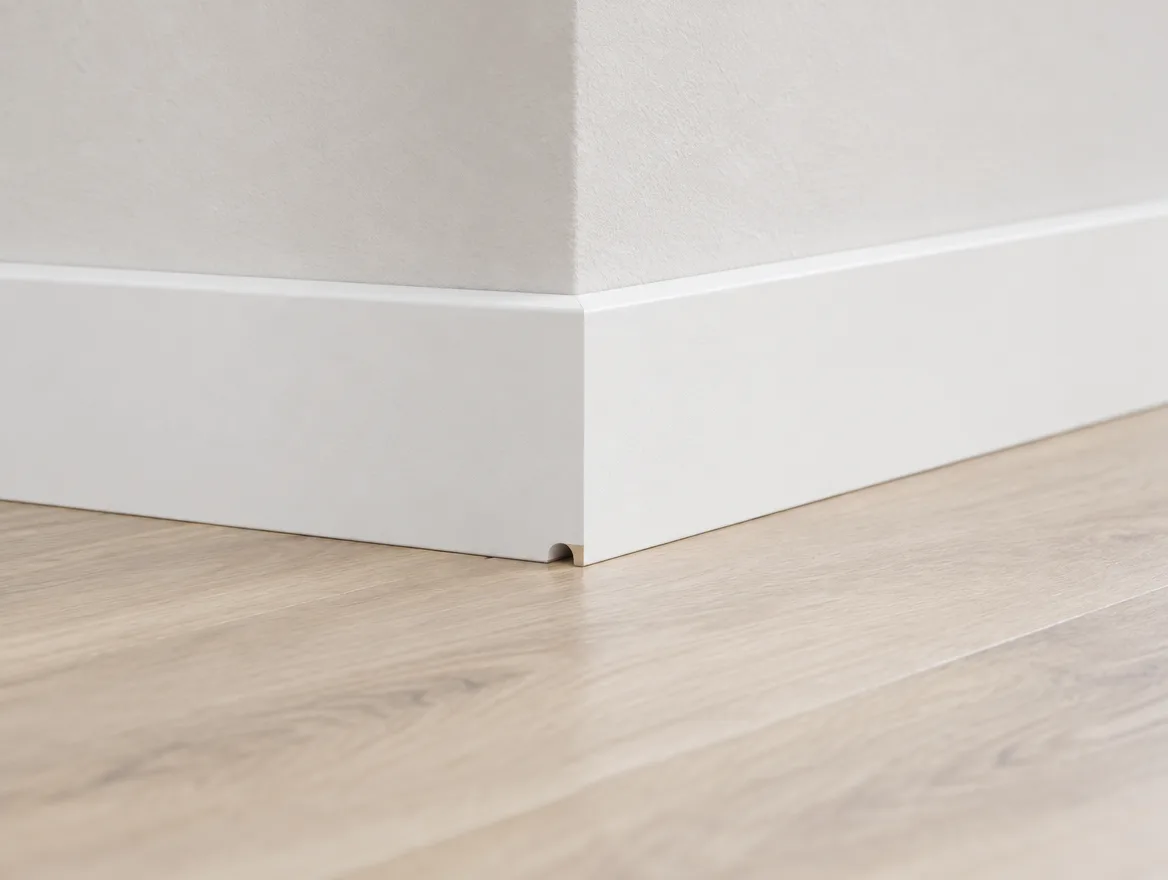 Sockelleiste MDF weiß · Cube 16 × 96 mm