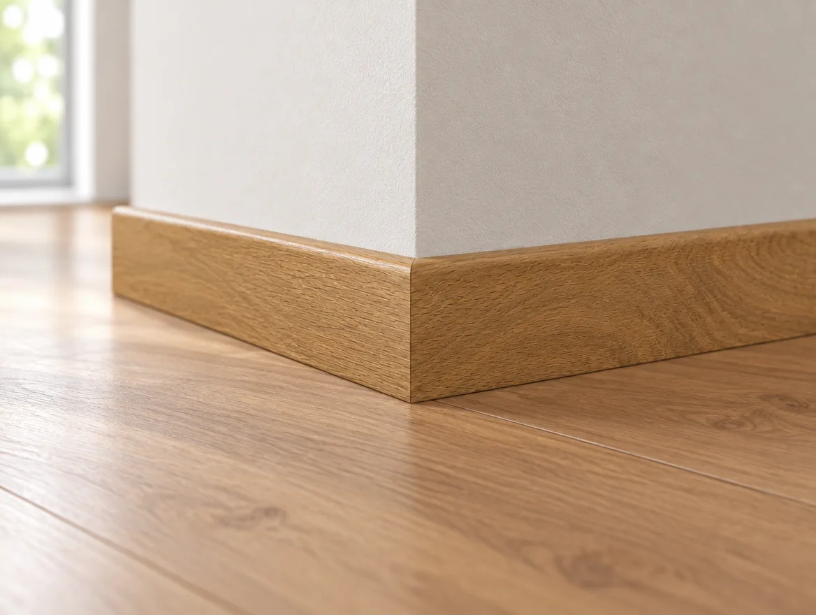 Sockelleiste Eiche massiv · 16 × 60 mm