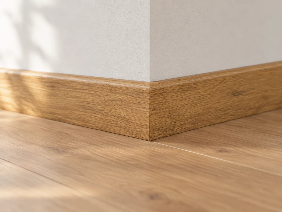Sockelleiste Eiche massiv · 20 × 60 mm