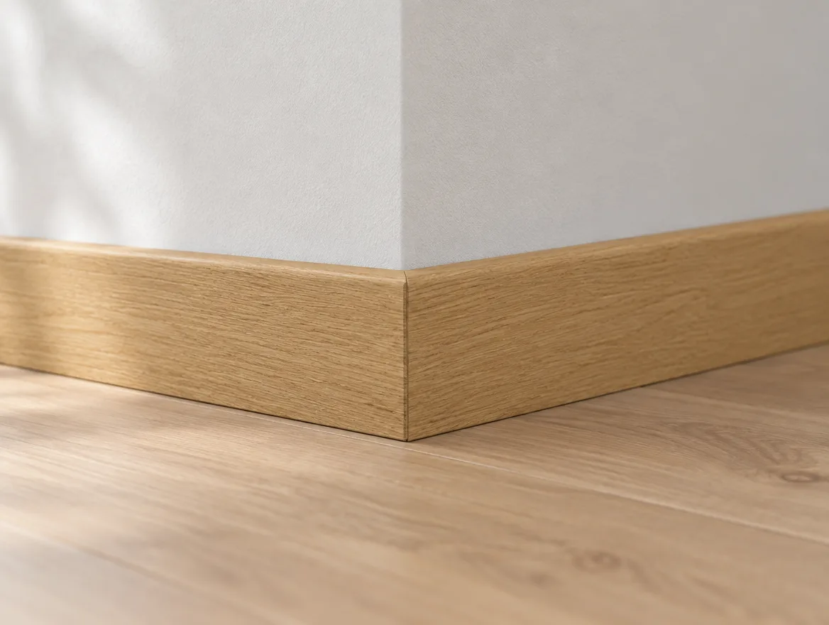 Sockelleiste Touch Holzdekor natur (L600) · 14 × 58 mm