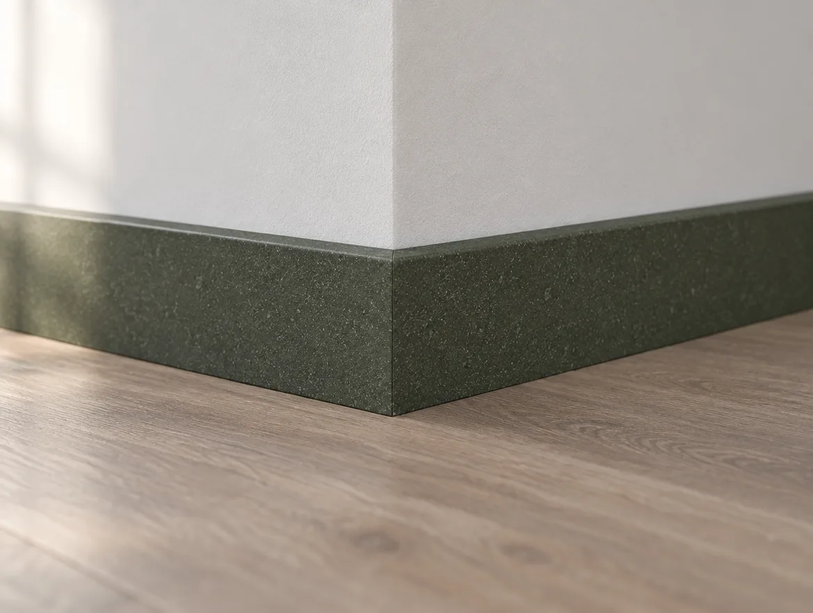 Sockelleiste Touch Holzdekor graphit (L613) · 14 × 58 mm