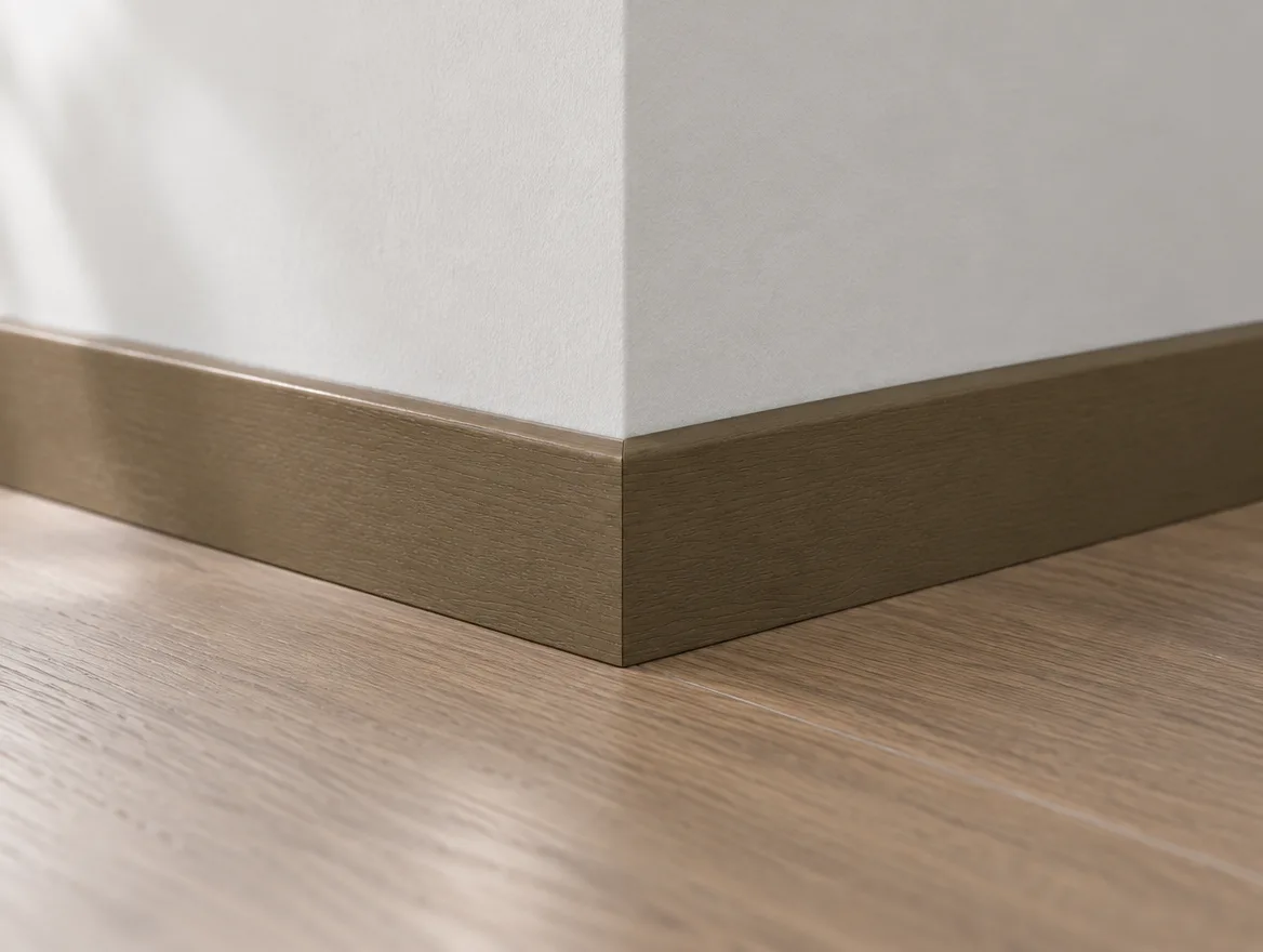 Sockelleiste Touch Holzdekor braun (L839) · 14 × 58 mm