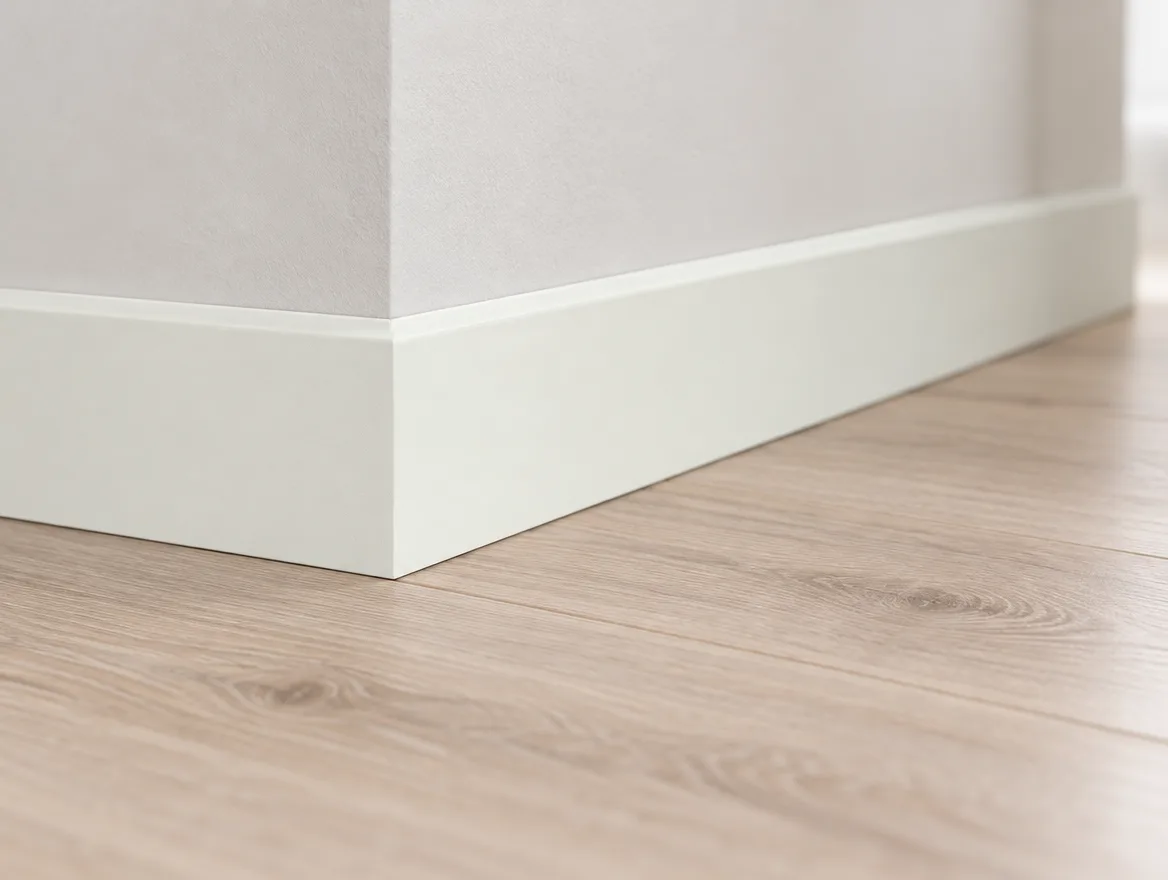 Sockelleiste Touch Weiß RAL 9016 · 14 × 58 mm