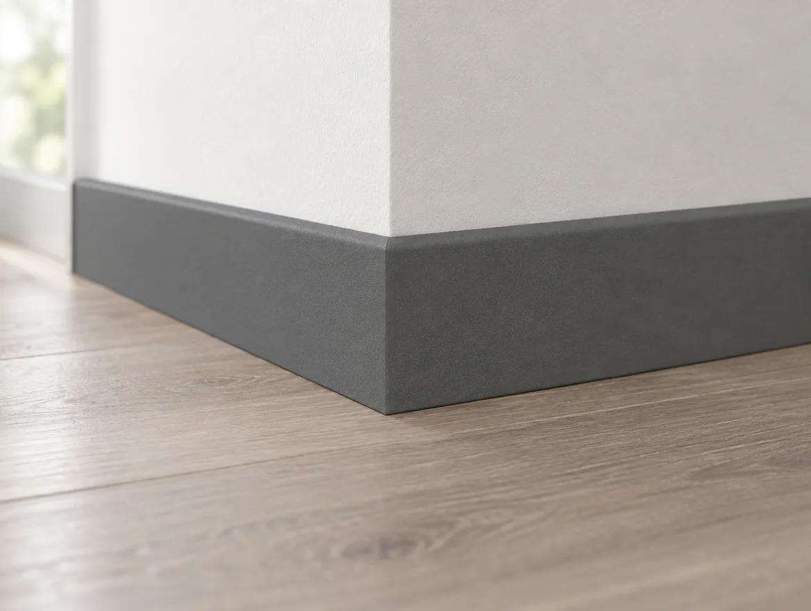Sockelleiste Touch Graphitgrau · 14 × 58 mm