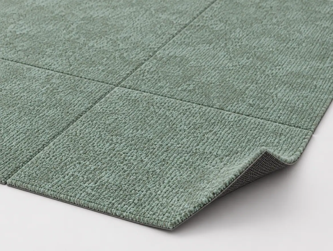 Teppichfliese Connected Ethos Grün · 50 × 50 cm · Farbe 4024