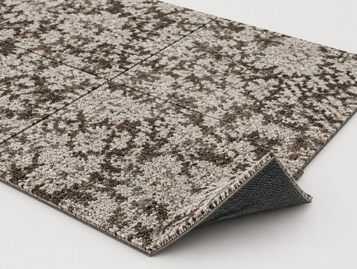 Teppichfliese Feel Braun · 50 × 50 cm · Farbe 600