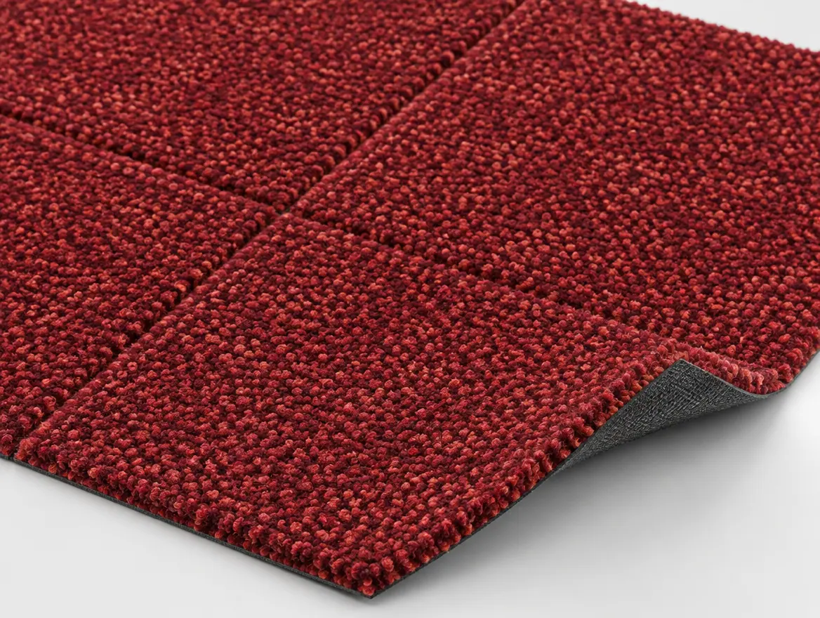 Teppichfliese Inka Rot · 50 × 50 cm · Farbe 186