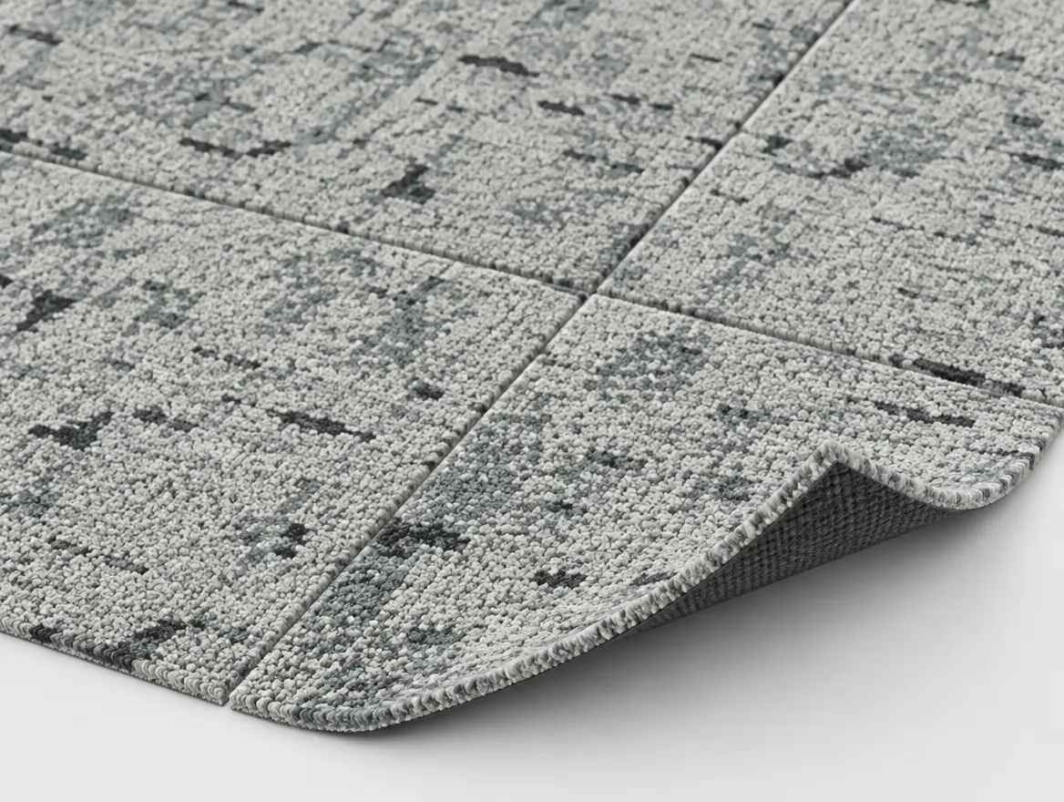 Teppichfliese Join Grau · 50 × 50 cm · Farbe 910