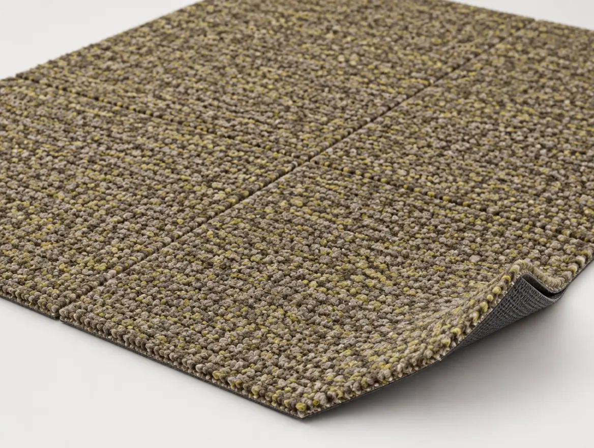 Teppichfliese Keno Gelb · 50 × 50 cm · Farbe 125
