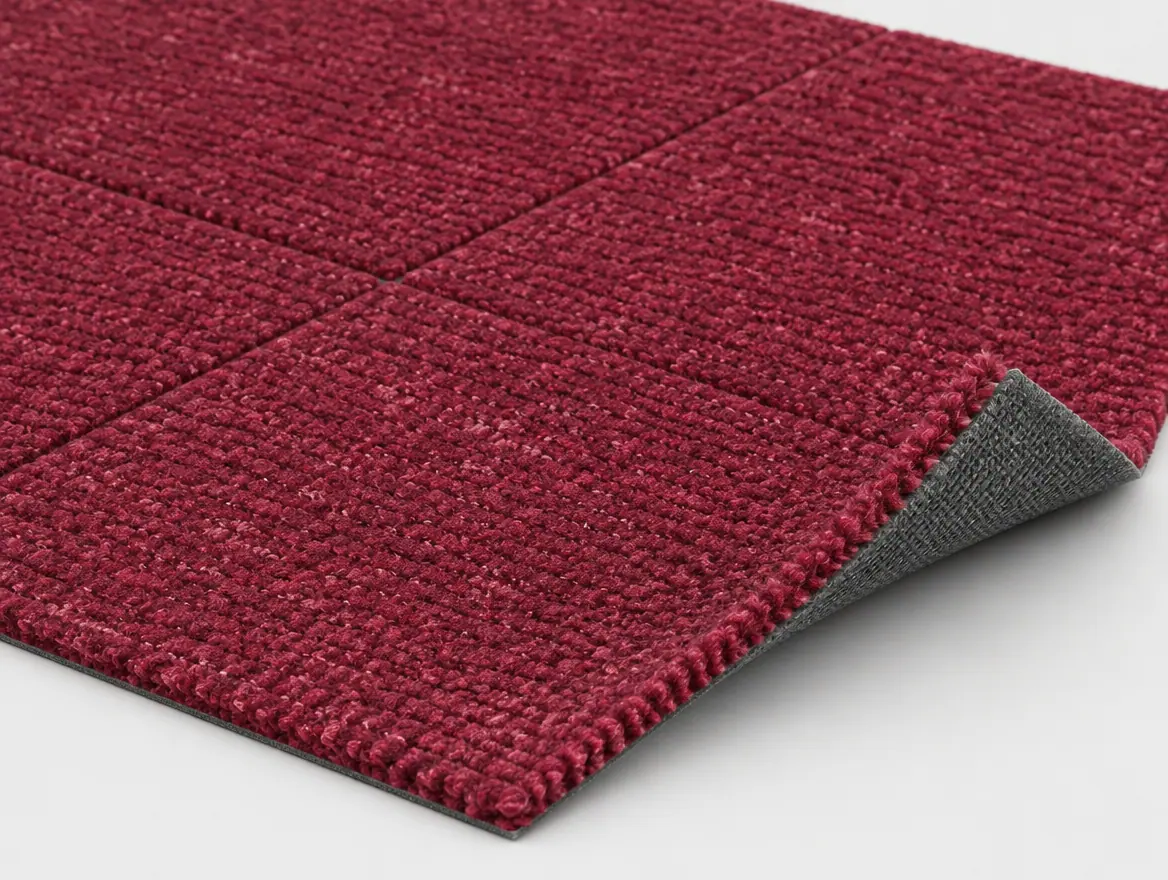 Teppichfliese Keno Rot · 50 × 50 cm · Farbe 410