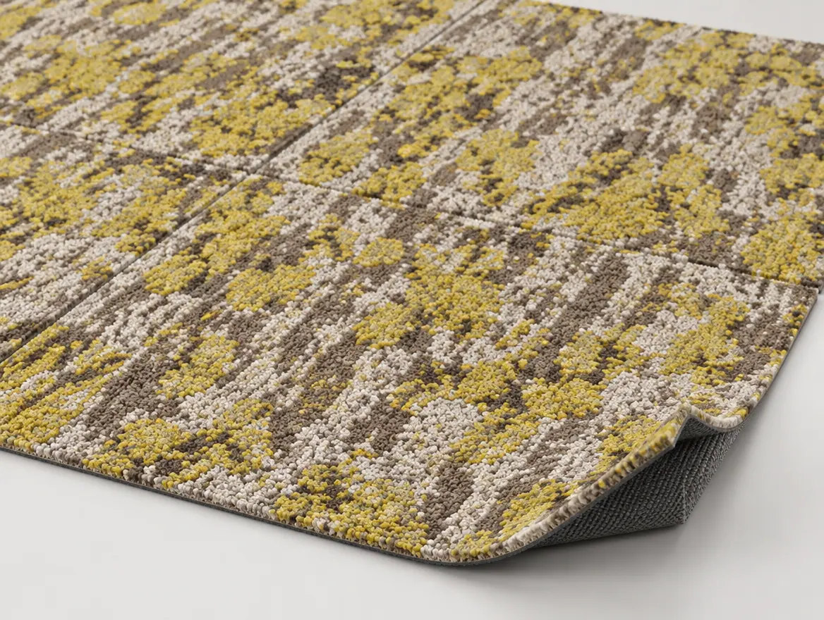 Teppichfliese Retro Mehrfarbig · 50 × 50 cm · Farbe 603