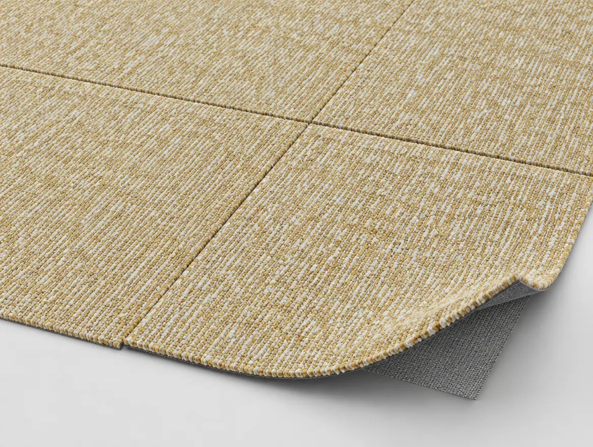 Teppichfliese Works Element Gelb · 50 × 50 cm · Farbe 1003