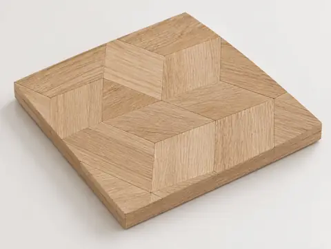 Designparkett Eiche Karo Natur 10mm