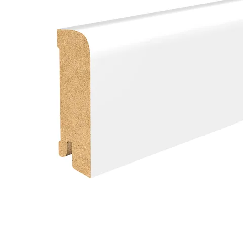 MDF 609 Sockelleiste weiß foliert