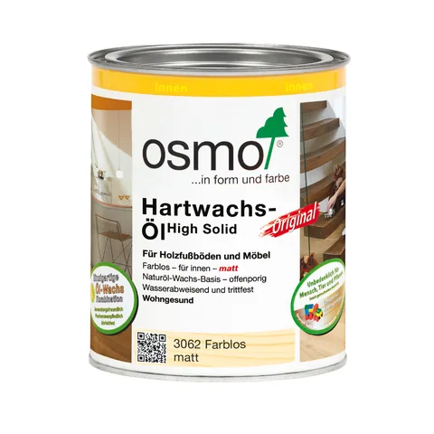 Hartwachsöl farblos matt 750ml