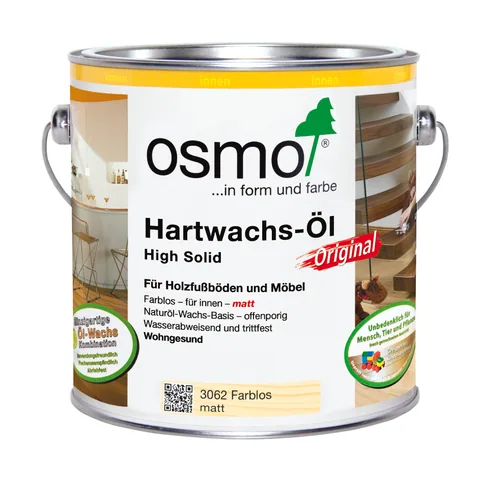 Hartwachsöl Farblos Matt 2,5 Liter