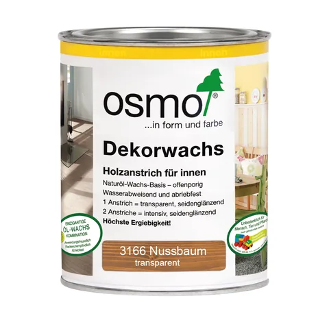 Dekorwachs transp. Nussbaum 750ml
