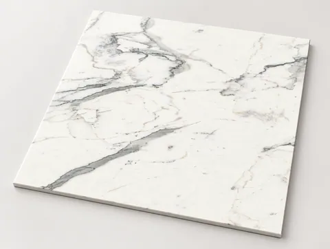 Ceramin Tiles Carrara vained white