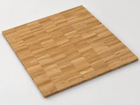 Mosaikparkett auf Netz verklebt 8mm 630 PARALLEL VERBAND