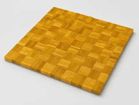 Mosaikparkett auf Netz verklebt 8mm 620 WÜRFEL VERBAND