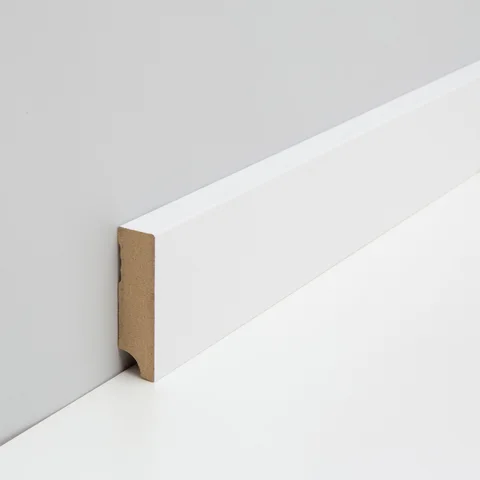 Sockelleiste MDF weiß · Cube 16 × 58 mm
