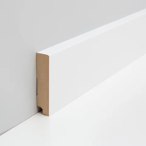 Sockelleiste MDF weiß · Cube 18 × 78 mm