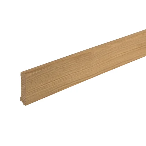 Sockelleiste Eiche massiv · 18 × 76 mm