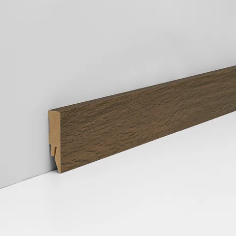 Sockelleiste Touch Holzdekor dunkel (L609) · 14 × 58 mm