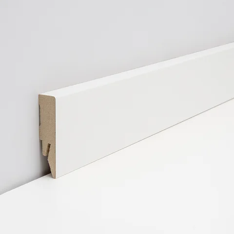 Sockelleiste Touch Weiß RAL 9010 · 14 × 58 mm