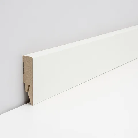 Sockelleiste Touch Weiß RAL 9016 · 14 × 58 mm