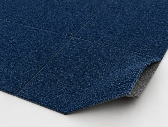 Teppichfliese Gloria Blau · 50 × 50 cm · Farbe 190
