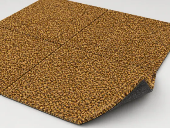 Teppichfliese Inka Gelb · 50 × 50 cm · Farbe 282