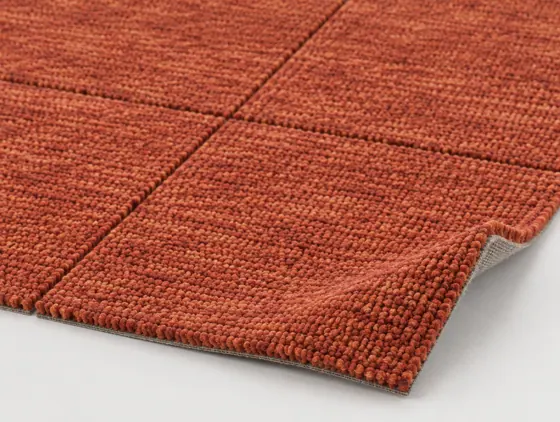 Teppichfliese Keno Orange · 50 × 50 cm · Farbe 218