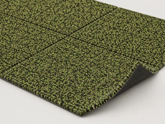 Teppichfliese Lisaro Grün · 50 × 50 cm · Farbe 419