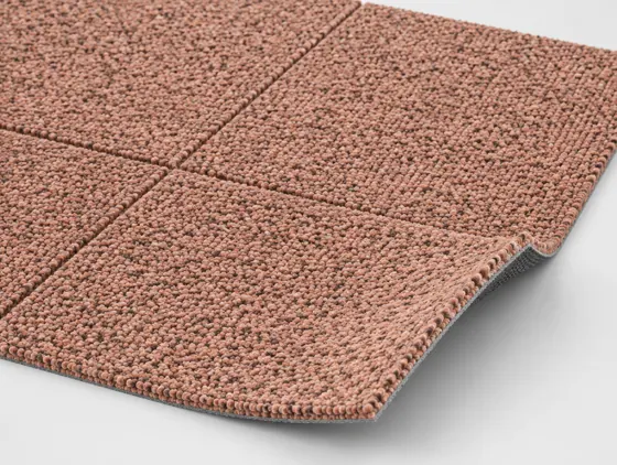 Teppichfliese Silas Rot · 50 × 50 cm · Farbe 220