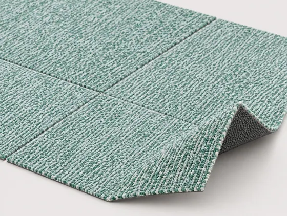 Teppichfliese Works Element Grün · 50 × 50 cm · Farbe 1006