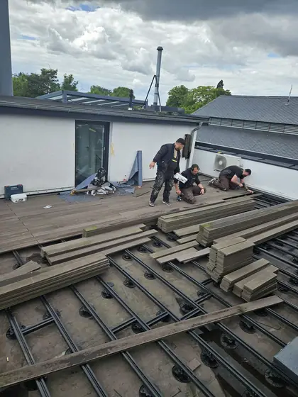 Material und Unterkonstruktion