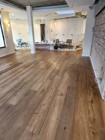 Fertige Fläche im Loft